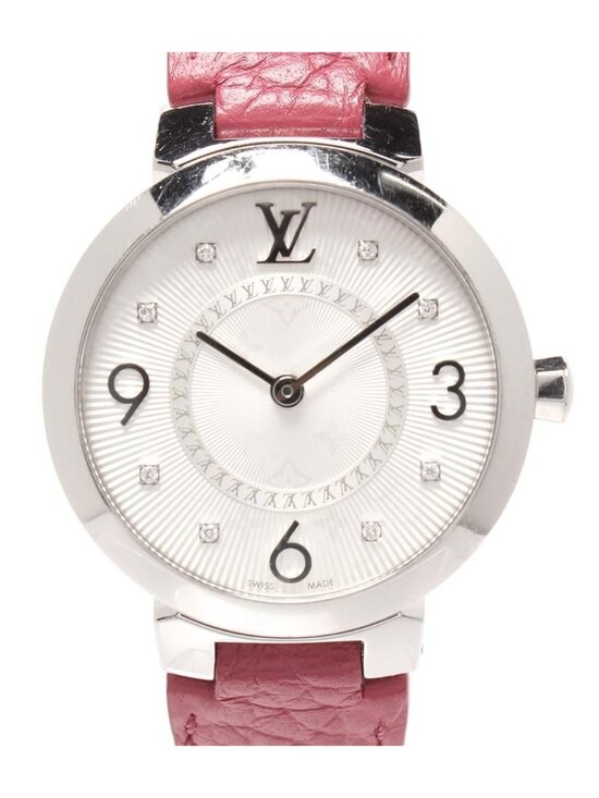 Louis Vuitton Watch Tambour Slim PM Quartz Silver